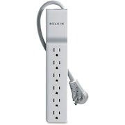 BELKIN Surge Protector, 6 Outlet, 720 Joules, 8' Cord, Black BLKBE10600008R